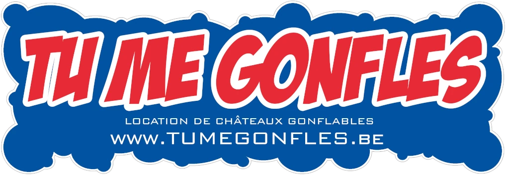 le logo de notre entreprise de location de châteaux gonflables sur fond transparent